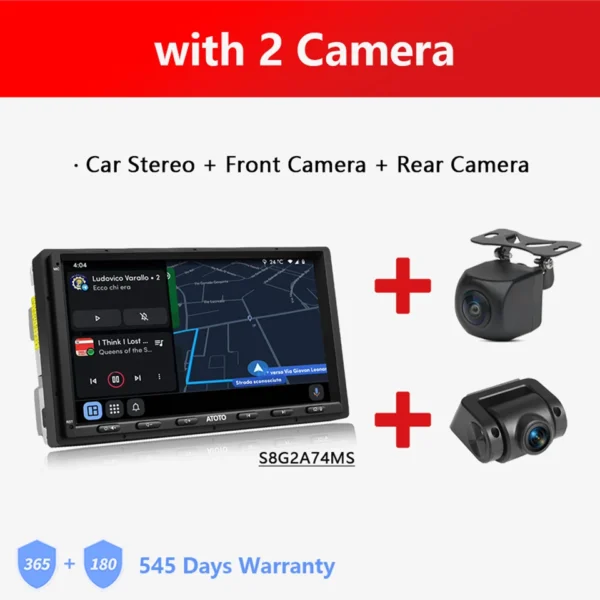 GARNAVI 7 inch Double 2 Din Android Car Stereo 4G LTE WIFI GPS Bluetooth Wireless Android Auto CarPlay Screen Car Radio 2Din S8 MS - Image 13