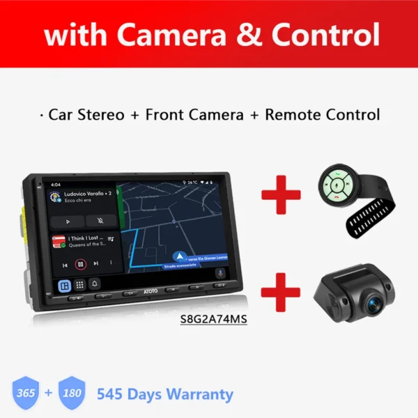 GARNAVI 7 inch Double 2 Din Android Car Stereo 4G LTE WIFI GPS Bluetooth Wireless Android Auto CarPlay Screen Car Radio 2Din S8 MS - Image 12