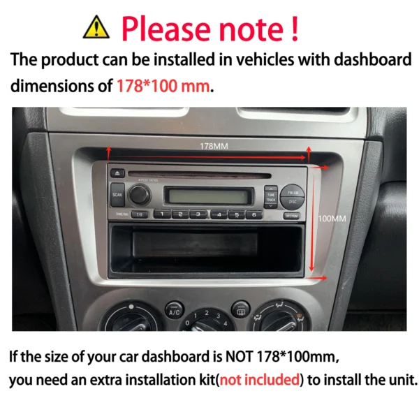 GARNAVI 9Inch 2 DIN Car Stereo Radio Wirless Carplay Android Auto Car Stereo Bluetooth 64G GPS Navigation RDS WiFi USB FM DAB+CAM - Image 2