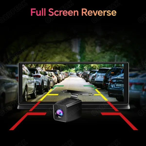 GARNAVI 11.3 inch Car DVR 4K Dash Cam Dual Lens Wireless Carplay & Android Auto Video Recorder Monitor GPS Navigation 5G Wifi FM AUX - Image 6