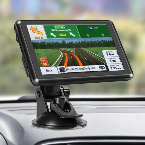 GARNAVI 5 Inch Car GPS Navigation HD Touch Screen Car GPS Navigator FM Transmitter Voice Reminder EU AU North America Map Speeding Alarm - Image 3