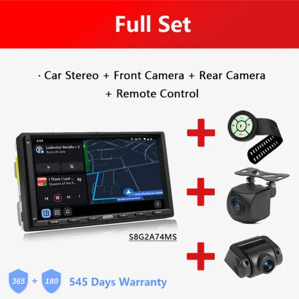 GARNAVI 7 inch Double 2 Din Android Car Stereo 4G LTE WIFI GPS Bluetooth Wireless Android Auto CarPlay Screen Car Radio 2Din S8 MS - Image 14